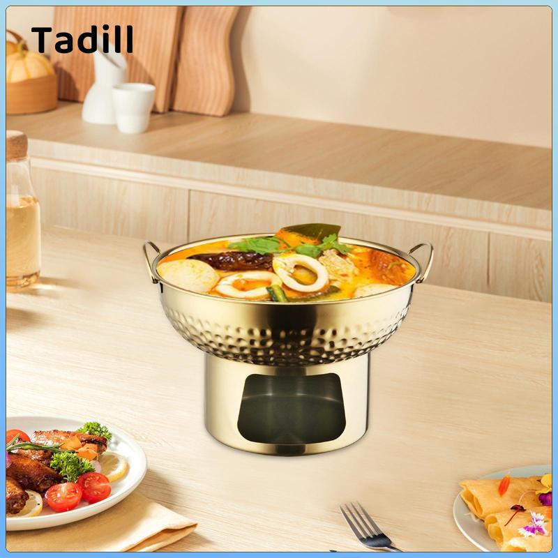 Thái Tom Lẩu Inox Fondaue Nồi Búa Nhìn Mini Steamboat Hearty Stew Hộp Đựng Và Hương Vị Trung Tính Cho Các Bữa Tiệc Gia Đình