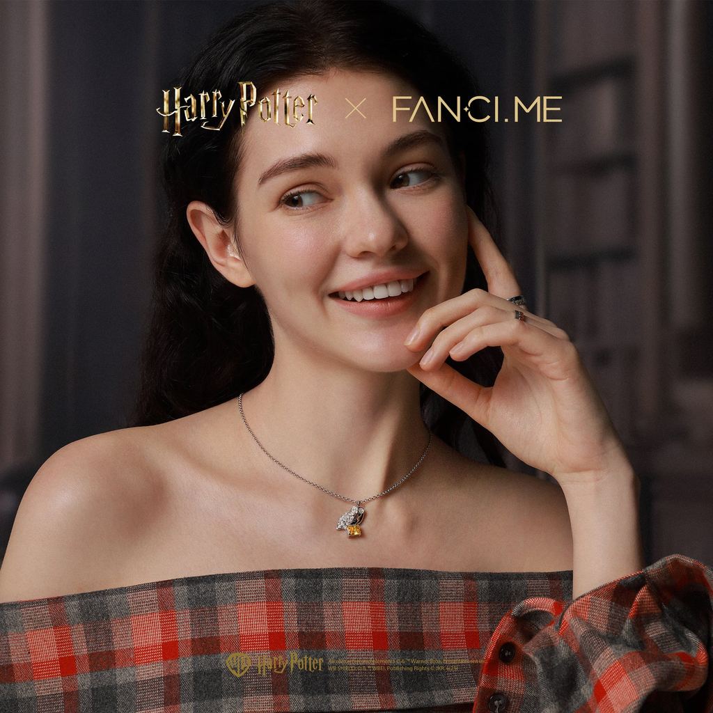 Vòng cổ bạc Harry Potter x FANCIME Hedwig Sterling