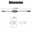 Bộ điều chỉnh độ sáng LED Mini YOFFOR, Công tắc cảm ứng 4A bằng nhựa, 12 ‐ 24V
