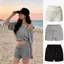 EBINLANDS Chấm Bi Quần Short, Dây Rút Eo Slim Fit Quần Short Nữ, Trang Phục Thường Ngày Eo Co Giãn Cao Cấp Thoáng Khí Quần Nóng Xuân Hè