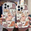 Ốp Lưng Cho Samsung Galaxy S26 S25 S24 S23 S21 S22 Plus Ultra 20 FE J7 Prime A03 A03S A02 A02S M02 A12 M12 A20 A30 Kem Vồng Cong Edge Motif Mèo Dễ Thương NYK163