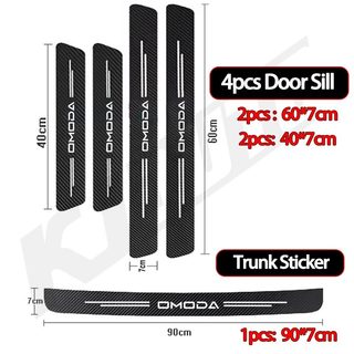 Omoda Cửa Ô Tô Sill Bảo Vệ Chống Trầy Xước Cửa Ngưỡng Thảm Scuff Tấm Tự Động Bàn Đạp Cửa Bảo Vệ Miếng Dán Cho Chery Omoda C5 E5 S5 C9 Phụ Kiện Nội Thất