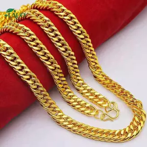 Springevenstar Cát Vàng Nelace 24K Mạ Vàng Đồng Đơn Sóng Đôi Dây Chuyền Trang Sức Sang Trọng Tuyệt Đẹp Cho Phù Dâu Sự Kiện Buổi Tối Springevenstar