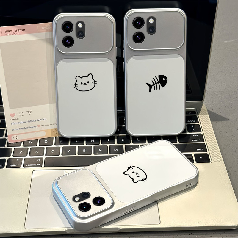Ốp Lưng PBZZ Cho OPPO Reno 15 pro MAX reno15 Reno 15F 5g Vỏ Điện Thoại Lo Âu Vỏ Mềm Silicon Chống Sốc Thiết Kế Mới Thẩm Mỹ Cặp Đôi Mèo Hoạt Hình Dễ Thương DSCYGT1