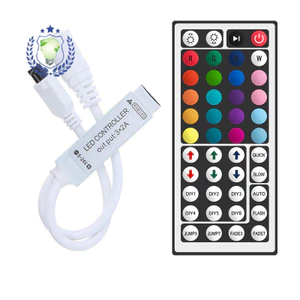 Bộ điều khiển 24 nút hồng ngoại TXWQ Bộ điều khiển RGB không dây Mini Bộ điều khiển đèn LED