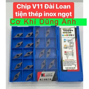 Chip tiện V11 VCMT Đài Loan tiện thép inox ngọt