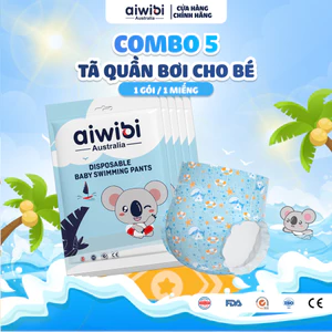 Tã/Bỉm Quần Bơi Cao Cấp Aiwibi 1 Miếng/Gói, Nhiều Size M/L/XL/XXL/XXXL