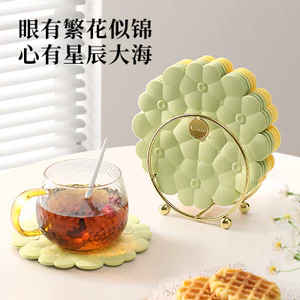Thảm chịu nhiệt Silicon Chống bỏng Bàn Thảm Bắc Âu Chịu Nhiệt Nồi Thảm Casserole Thảm Bát Hộ Gia Đình Chịu Nhiệt Độ Cao Bàn Thảm Co