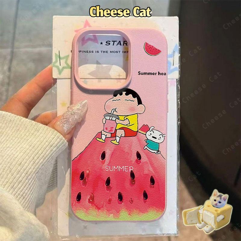 cho Shin Xinh Ốp điện thoại dưa hấu mùa hè cho iPhone 14 13 15 16 17 Pro Max 11 12 Pro Xs Max XR 7 Plus
