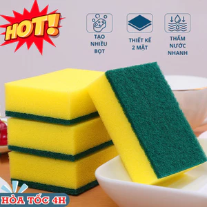 Miếng Chà Rửa Hai Mặt LUMERA Dùng Cho Chén Đĩa Ly Cốc Nồi Chảo Và Dụng Cụ Bếp