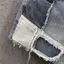 Quần short Denim màu tương phản khâu độc đáo mùa hè Quần ống rộng phù hợp cho mọi trận đấu