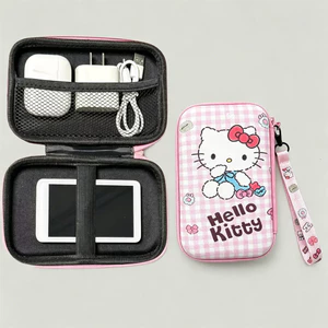 Túi lưu trữ kỹ thuật số Hello Kitty dễ thương, Bộ sắp xếp cáp dữ liệu sạc tiện ích đĩa U, Phụ kiện đa chức năng Bảo vệ tai nghe