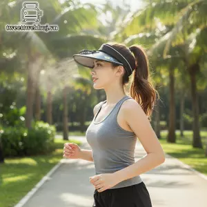 Nhíp Kích Thước Lớn Qui Khô Buet Mũ Có Quạt Năng Lượng Mặt Trời Để Câu Cá USB Sạc VN