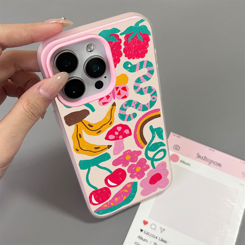 Ốp điện thoại cho iPhone 17/16 Pro Max (15/14/13/12/11) - Chữ cuộn kiểu phòng tập thể dục