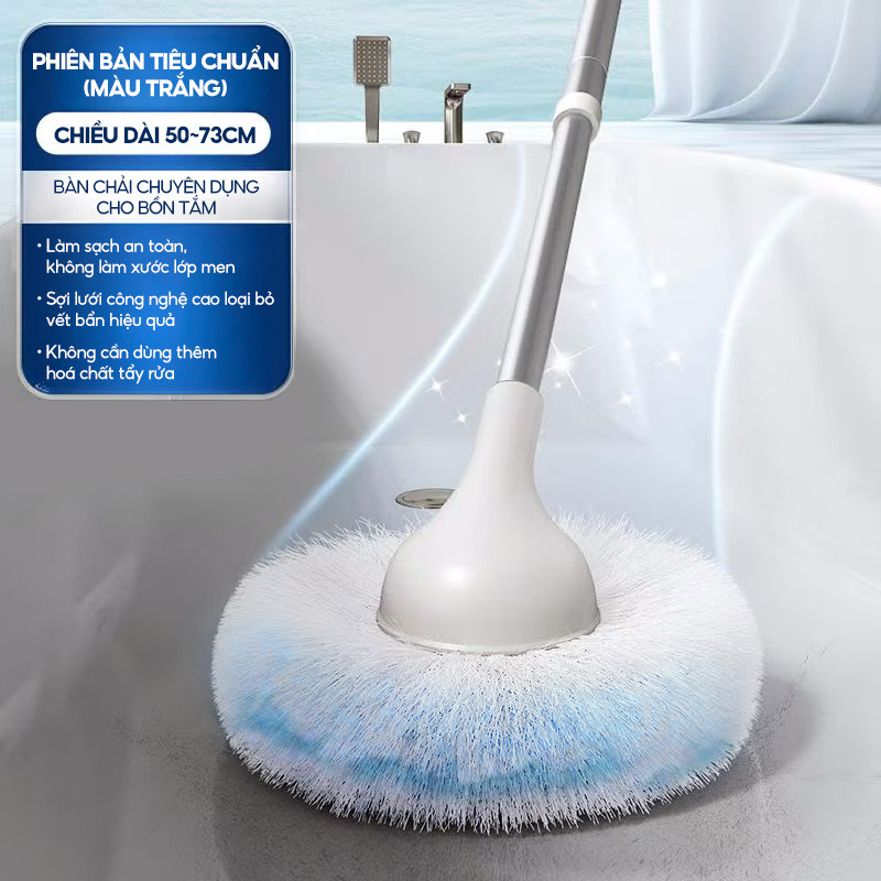 Bàn chải chà vệ sinh bồn tắm đa năng tích hợp chất tẩy rửa trong sợi bông Zolele YLC-01 | BigBuy360 - bigbuy360.vn