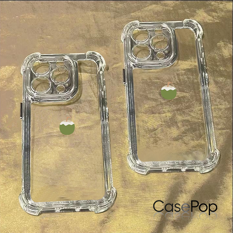 Ốp lưng điện thoại họa tiết giỏ cà chua cho iPhone 17/16 Pro Max và 15/14/13/12/11 Ốp lưng điện thoại họa tiết nước dừa
