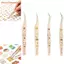 Nhíp nối mi FAVORITEGOODS, Nhíp nối mi in hình gấu hoạt hình bằng thép không gỉ, Nhíp lông mi giả đa năng đầu cong