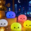 Bóng giảm áp suất phát sáng CQCJ, Bánh mì tươi trông thực tế rỗng Baozi, Quà tặng Đèn LED silicon mềm