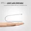 apill Fydun Đèn LED USB sáng Máy tính xách tay & PC 10 Cái Đèn linh hoạt di động Chiếu sáng bàn phím đọc sách lý tưởng - SilverBlackRed Options (Silver)