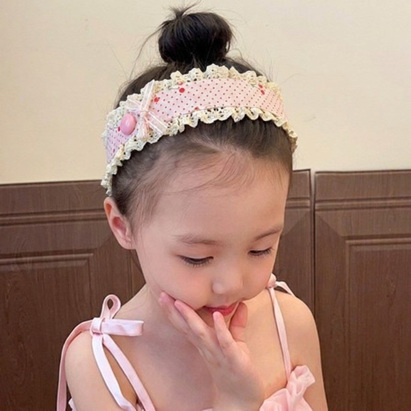 Set 2 Băng Đô Miếng Dán Tóc Velcro Magic Dán Hoa Dễ Thương Thời Trang Hàn Quốc - Phụ Kiện Tóc