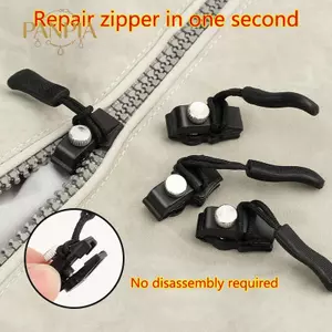 PNPIA- 3 Bộ Thay Thế Sửa Chữa Dây Kéo Tức Thì Đa Năng Bền Cố Định Dây Kéo Thay Thế Dây Kéo Thanh Trượt Kéo Cho Jaet Túi Áo Khoác
