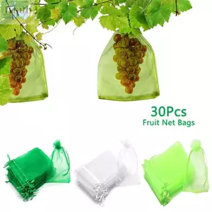 JVSUB 30 Chiếc Túi Trái Cây Dụng Cụ Làm Vườn Có Thể Tái Sử Dụng Trồng Cây Túi Bảo Vệ Trái Cây Bảo Vệ Thực Vật Hoa Rau Củ Chống Côn Trùng Lưới Bảo Vệ Túi