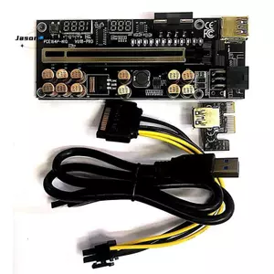 VER018 PRO PCI-E Riser Card Cáp USB 3.0 018 PLUS PCI Express 1X Sang 16X Extender PCIe Adapter để khai thác BTC