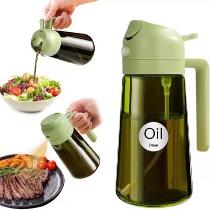 Cung cấp độc quyền Xịt dầu có thể phun đổ tích hợp Chai dầu thủy tinh công dụng kép Atomizing Shading Máy phun dầu ô liu US9D