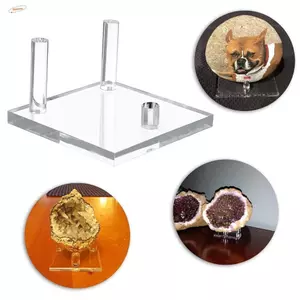 Chân đế trưng bày ZENZON, Giá đỡ hiển thị trong suốt ba chân, Giá đỡ lưu trữ Đa năng Acrylic Nhỏ San hô Giá đỡ Đạo cụ trang sức