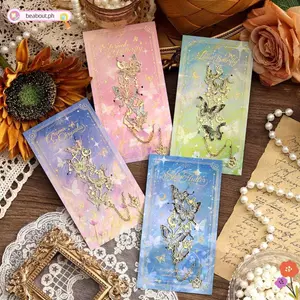 Dấu trang kim loại hình bướm BEABOUT, Thiết kế đầy màu sắc Dòng sao theo dõi rỗng Dấu trang, Tay nghề thủ công tinh tế cao cấp Phong cách cổ điển Phụ kiện đọc sách hình con bướm Công cụ lập kế hoạch văn phòng