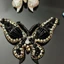 IFASIN Đính Hạt Bướm Táo, Miếng Dán Trang Trí Quần Áo Handmade Cao Cấp, May Trên DIY Sequin Miếng Dán Túi Trang Trí
