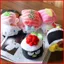 SY Sanrio Hello Kitty Cinnamoroll MY MELODY Nhật Bản sushi sang trọng túi mặt dây chuyền quà tặng cho trẻ em