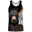Gấu Săn Camo Tank Top Nam, In chân dung gấu đen, Áo thun thể thao không tay thoáng khí mềm mại