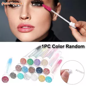 FAVORITEGOODS Lông Mi, Lấp Lánh Trong Ống Bàn Chải Lông Mi, Có Thể Tái Sử Dụng Với Hộp Đựng Lông Mày Spoolie Lược Dụng Cụ Trang Điểm