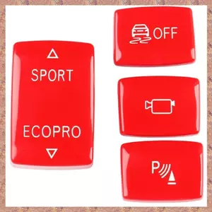 Bộ trang trí công tắc chuyển số ô tô cho 1 2 3 4 Series F20 F22 F23 F30 F32 F36 ESP Sport Radar Bộ phận phụ kiện nội thất Màu đỏ (R F C V)