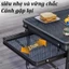 Bàn cắm trại gập nhẹ 1.5kg, lưới thoát cát, điều chỉnh 4 cấp độ cao. Gọn để cốp xe máy, dùng cho dã ngoại, phượt, picnic