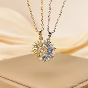 Châu Âu Mỹ Ngoại Thương Bán Chạy Từ Mặt Trăng Mặt Trời Cặp Đôi Vòng Cổ Thời Trang Phù Hợp Với Cao Cấp