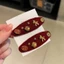 Năm Mới Len Đỏ Pony Kẹp Tóc Ngọt Retro Đổ Xô Thỏi Phá Kẹp Nữ Ngay Lập Tức Làm Giàu Kẹp Tóc Phụ Kiện Tóc WINA