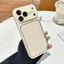 Vỏ máy ảnh thủy tinh silicon lỏng viền bạc Vỏ điện thoại cho iPhone 17 Pro Max 16 15 14 Vỏ bảo vệ chống sốc