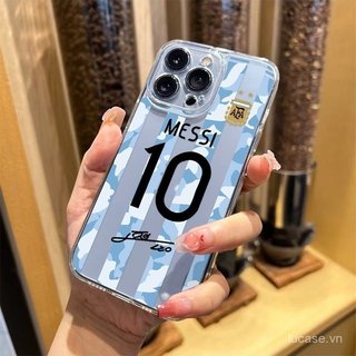 Ốp điện thoại trong suốt trong suốt Màu xanh tương phản sọc không 10 Số Thích Hợp Cho iPhone 17promax 16promax 17 16 15 promax 14 13 12 11 pro max xr xs 12promax Vỏ Silicon Linh Hoạt