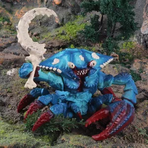 Mô phỏng Rắn Thần thoại Quái vật phương Tây Warcraft với vũ khí Cua nước Quái vật Cua Đại dương Thần thoại Mô hình Hiệp sĩ Đồ chơi Chiều cao 7cm