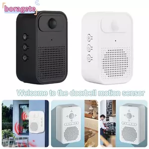 Chuông cửa thông minh BORAGETE, Chuông cửa cảm biến chuyển động không dây thông báo bằng giọng nói, hệ thống báo động Cửa hàng lối vào Chuông cửa chào mừng chống nước