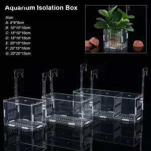 LAKAM 1 Cái Hộp Giống, Thìa nở Nhỏ Chiên Bể Cá Hộp Cách Ly, Acrylic Bền Đẹp Bộ Chia Thủy Canh Hộp Thực Vật Thủy Canh Phụ Kiện Bể Cá