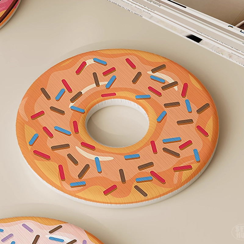 Đế lót ly donut diatomite thấm nước khô nhanh 10cm dày 9mm chống nóng lót cốc bàn trà cafe nước lạnh không ướt bàn