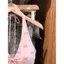Milyfashion Phong Cách Hàn Quốc Ngọt Ngào Phù Hợp Với Nơ Dây Đeo Cổ Chữ V Phối Ren Ôm Hơn Nhìn Ngắn Top UHSB