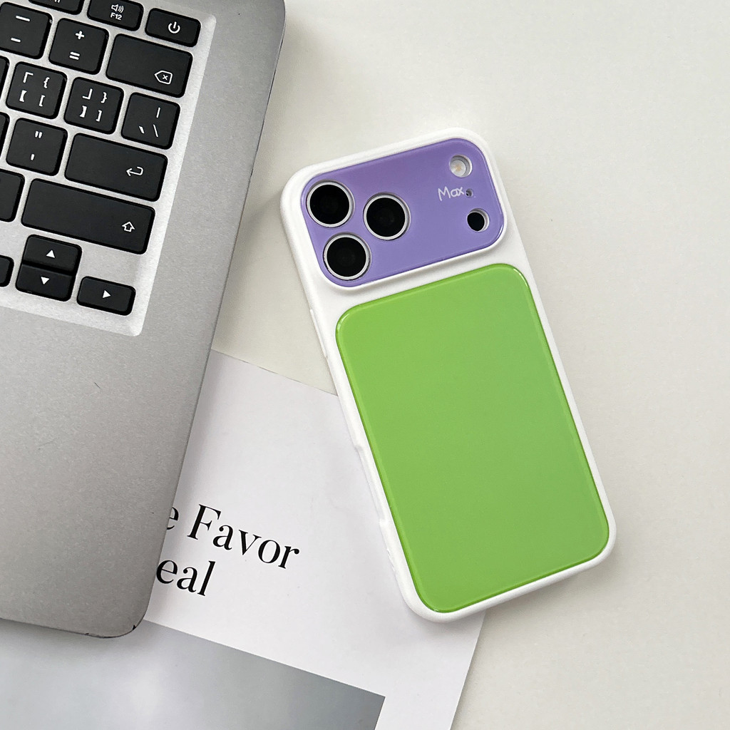 Ốp điện thoại cửa sổ màn hình lớn nhiều màu cho iPhone 17 Pro Max 17 16 Pro Max 15 14 13 12 11 Vỏ bảo vệ chống sốc LLYX