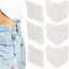 GAVESTO 1 / 4 Cái Quần Jean Thắt Lưng Mở Rộng, Bông Bà Bầu Eo Kéo Dài, Điều Chỉnh Rỗng Ren Dây Thắt Lưng Cho Quần Jean Quần