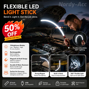 ĐÈN LED CÓ THỂ SẠC STICK Thiết kế uốn cong 3 cấp độ sáng Đèn pin làm việc di động