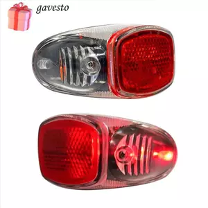 Đèn hậu đi xe đạp GAVESTO, Đèn hậu xe đạp năng lượng đi xe đạp ban đêm, Phụ kiện MTB Blck chất lượng cao Đèn đỏ Đèn cảnh báo xe đạp Mini