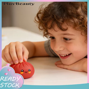 < Pluscloth > Đồ chơi giảm căng thẳng Bun hấp hoạt hình – Bánh bao nhỏ Bóp bóng Fidget mềm Mô phỏng bột dễ thương Hoàn hảo cho trẻ em Người lớn Quà tặng giảm căng thẳng di động Người lớn Stre